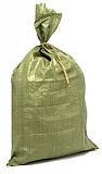 Мешки полипропиленовые строительные / мусорные 25 кг 40*65 см МПП зеленые